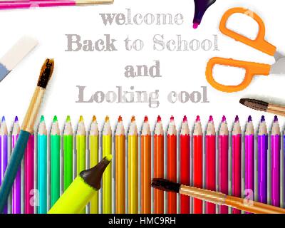 Hintergrund der modernen Schule mit Platz für Ihren Text. Plus EPS10 Vektor-Datei Stock Vektor