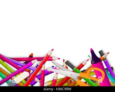 Hintergrund der modernen Schule mit Platz für Ihren Text. Plus EPS10 Vektor-Datei Stock Vektor