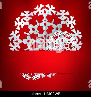 Rot Weihnachten Design mit Platz für Text. EPS 10 Stock Vektor