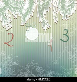 Weihnachten handgezeichneten Fell Baum für Xmas-Design.  + EPS8-Vektor-Datei Stock Vektor