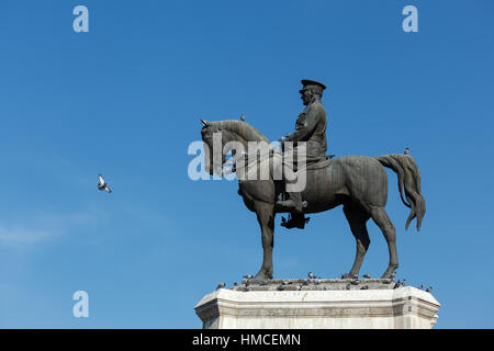 Atatürk-Statue, das befindet sich in Ulus Quadrat, Ankara, Türkei Stockfoto