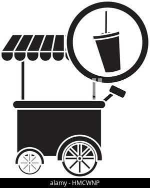 Soda-Fast-Food-Auto-Symbol, Vektor-Illustration-Bild Stock Vektor