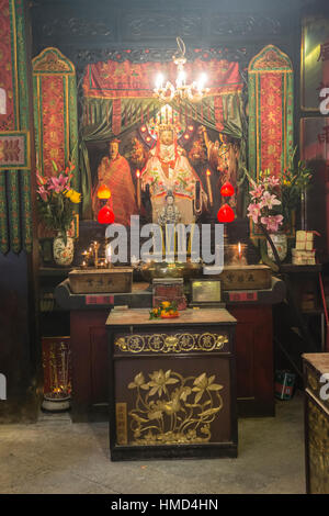 Der Altar in der Tin Hau Tempel in Hong Kong Stockfoto