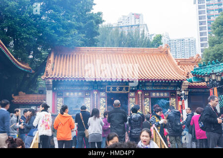 Sik Sik Yuen Wong Tai Sin Tempel in Hong Kong Stockfoto