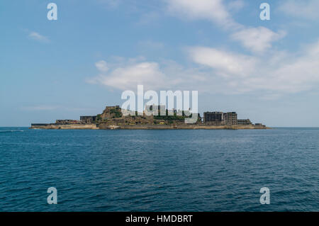 Gunkanjima (Hashima Island) in Nagasaki, Japan. Stockfoto