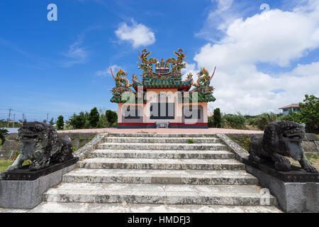 Chinesischer Friedhof in Insel Ishigaki, Okinawa-Japan. Stockfoto