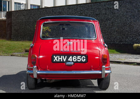 1968 Mini Cooper S kompakte britische Sportwagen-Klassiker Stockfoto