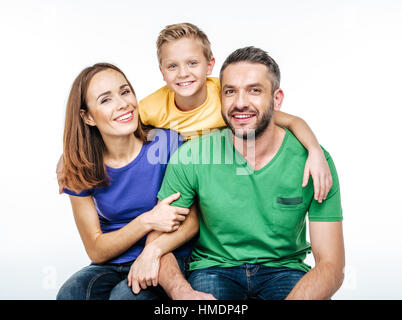 Junge Familie Spaß Stockfoto