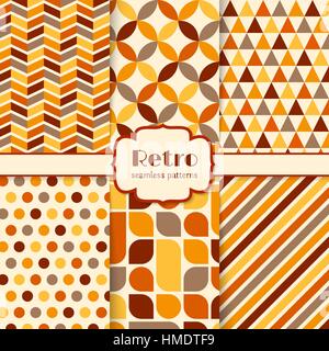 Retro-Muster-set Stock Vektor