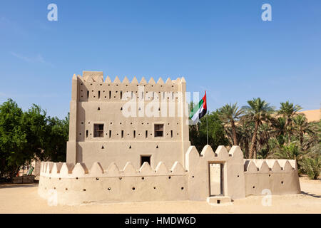 Historische Dhafeer Festung in Liwa-Oase Bereich, Stadt des Mezairaa. Emirat Abu Dhabi Stockfoto