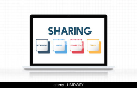 Social Media Box Tasten-Konzept Stockfoto