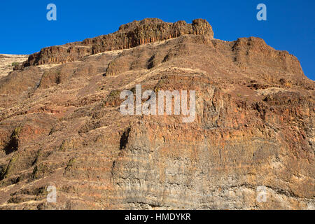 John Day River Canyonwand entlang Lost Corral Trail, John Day Wild and Scenic River, Cottonwood Canyon State Park, John Day River State Scenic Wasserstraße Stockfoto
