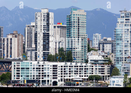 Die Ansicht der Yaletown Wohnquartier, der Teil der Innenstadt von Vancouver (British Columbia). Stockfoto