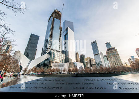 World Trade Center und Ground Zero New York City Stockfoto