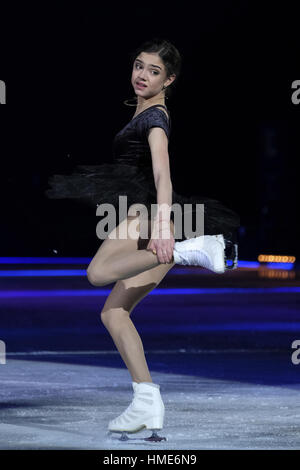 Künstler beteiligen sich an "Revolution auf dem Eis" im Vista Alegre Palace in Madrid, Spanien-Featuring: Evgenia Medvedeva wo: Madrid, Spanien: 1. Januar 2017 Credit: Oscar Gonzalez/WENN.com Stockfoto