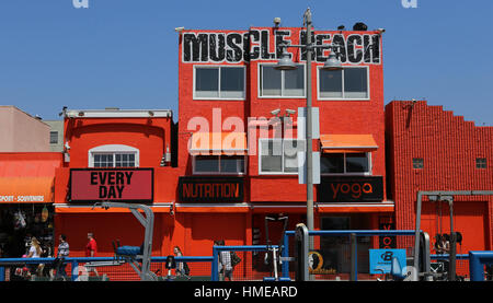 VENICE BEACH, USA - 14. April 2015: bemalten Wand an Gebäuden in Venice Beach, Los Angeles, Kalifornien, Vereinigte Staaten Stockfoto
