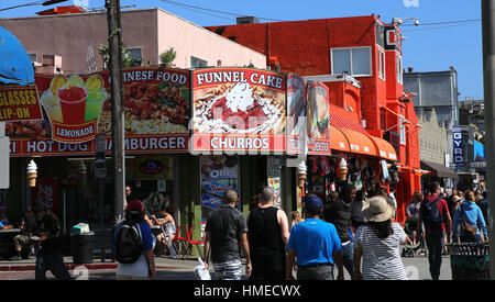 VENICE BEACH, USA - 14. April 2015: bemalten Wand an Gebäuden in Venice Beach, Los Angeles, Kalifornien, Vereinigte Staaten Stockfoto