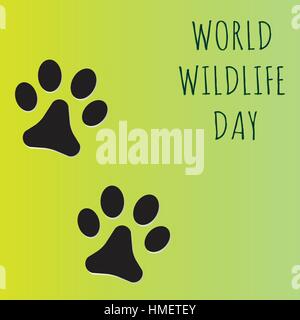 Des Tieres Fußabdruck Stock Vektor