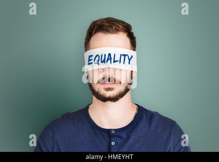 Der Geschlechter Emotion Fairness zivilen Gelegenheit Konzept Stockfoto