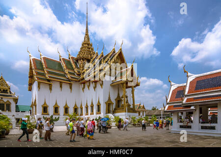 Phra Thinang Dusit Maha Prasat Thronsaal, ein Ideal der Thai-Architektur im Grand Palace in Bangkok (Thailand) Stockfoto