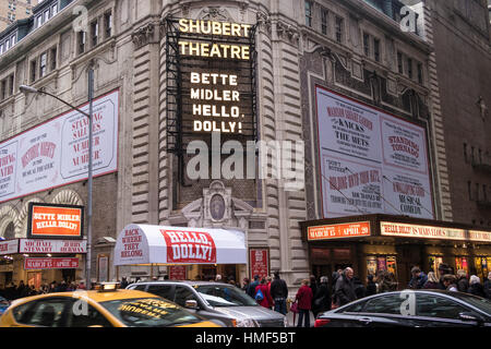 Shubert Theater Festzelt, "Hello Dolly", Times Square, New York Stockfoto