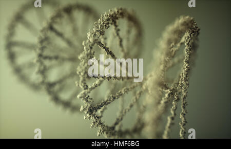 Desoxyribonukleinsäure (DNA), Molekül, das die genetischen Anweisungen von Entwicklung, Funktionsweise und Reproduktion aller lebenden Organismen trägt ein Stockfoto