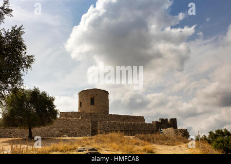Mittelalterliche Burg Jimena De La Frontera, Cadiz, Spanien. Stockfoto