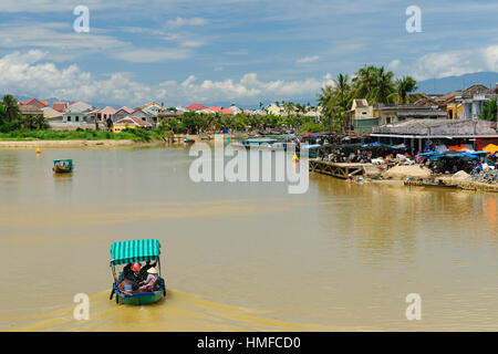 Hoi An Stadt - Höhepunkt jeder Reise nach Vietnam. Hio Eine alte Stadt ist ein UNESCO-Welterbe. Vietnam Stockfoto