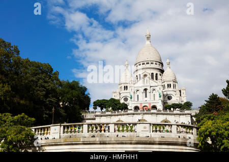 Basilika Sacre Coeur, Montmartre, Paris, Frankreich Stockfoto