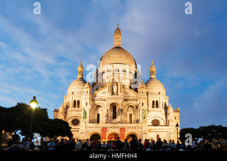 Basilika Sacre Coeur, Montmartre, Paris, Frankreich Stockfoto