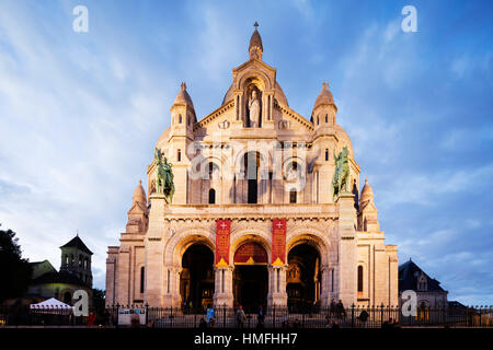 Basilika Sacre Coeur, Montmartre, Paris, Frankreich Stockfoto
