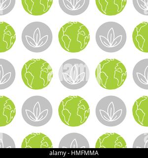 World Wildlife Tag nahtlose Muster Stock Vektor