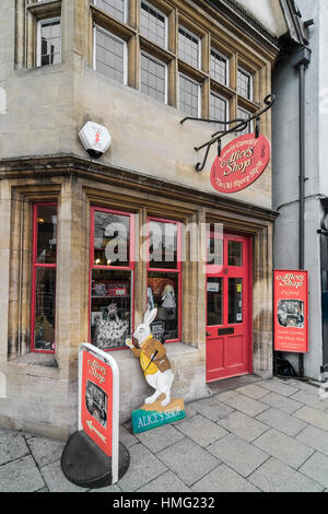 Alice im Wunderland Shop Oxford UK Stockfoto