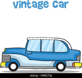 Oldtimer-Cartoon-Bildung für Kinder Stock Vektor