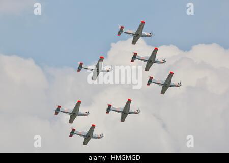 Polnische Luftwaffe Orlik Aerobatic Team Stockfoto