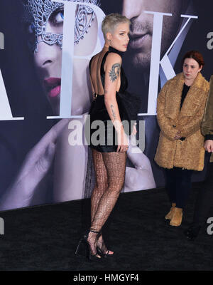 Los Angeles, USA. 2. Februar 2017. Halsey 095 Ankunft bei der 50 dunkleren Schattierungen Premiere im ACE Hotel in Downtown Los Angeles. 2. Februar 2017 Credit: Gamma-USA/Alamy Live-Nachrichten Stockfoto