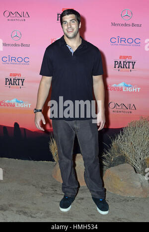 Scottsdale, Arizona, USA. 30. Januar 2015. 30. Januar 2015 - Scottsdale, Arizona - Matt Conrath. ESPN The Party statt im WestWorld von Scottsdale. Bildnachweis: Keith Sparbanie/AdMedia Credit: Keith Sparbanie/AdMedia/ZUMA Draht/Alamy Live-Nachrichten Stockfoto