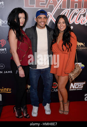 Houston, TX, USA. 3. Februar 2017. Victor Ortiz bei 2017 Leder & Schnürsenkel Super Bowl Party bei Hughes Manor in Houston, Texas am 3. Februar 2017. Bildnachweis: Zeusfloreus/Medien Punch/Alamy Live-Nachrichten Stockfoto