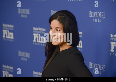 Santa Barbara, USA. 3. Februar 2017. Yanillys Perez besucht die hervorragende Durchführung des Jahres präsentiert von Belevedere Wodka auf der 32. jährlichen Santa Barbara International Film Festival im Arlington Theatre in Santa Barbara, Kalifornien am Feb Stockfoto