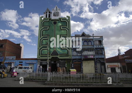 Chalet in El Alto, Bolivien, auch Cholets genannt Stockfoto