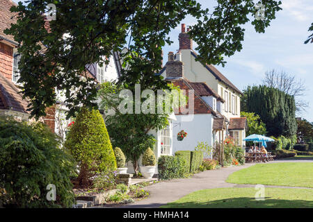 Royal Oak Pub, Brockham grün, Brockham, Surrey, England, Vereinigtes Königreich Stockfoto