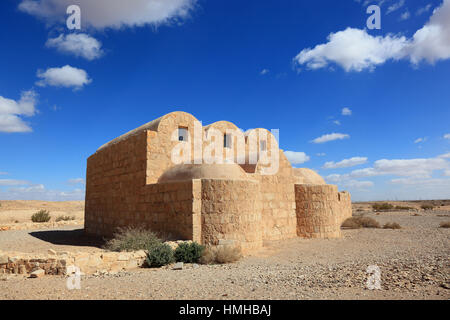 Qasr Amra, auch transkribiert Quseir Amra oder Qusayr Amra, ist die bekannteste der Wüste Burgen befindet sich im östlichen Jordan Stockfoto