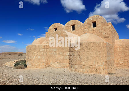 Qasr Amra, auch transkribiert Quseir Amra oder Qusayr Amra, ist die bekannteste der Wüste Burgen befindet sich im östlichen Jordan Stockfoto