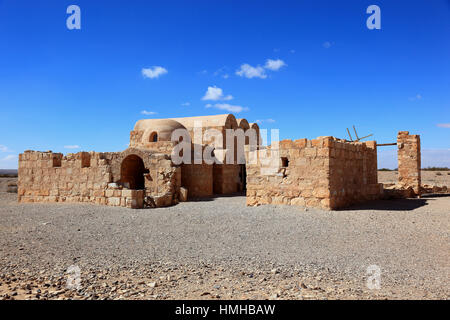 Qasr Amra, auch transkribiert Quseir Amra oder Qusayr Amra, ist die bekannteste der Wüste Burgen befindet sich im östlichen Jordan Stockfoto