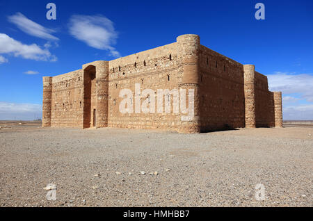Qasr Kharana, Qasr al-Harrana, Qasr al-Kharanah, Kharaneh oder Hraneh, eines der bekanntesten der Wüste Burgen befindet sich im östlichen Jordan Stockfoto
