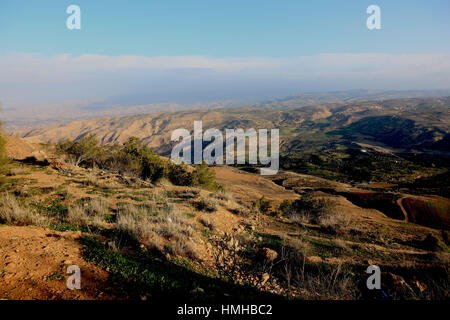 Mount Nebo, Abarim Berge, Jordanien Stockfoto