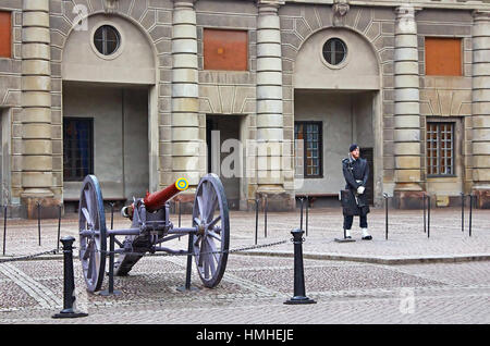 STOCKHOLM, Schweden - 17. Oktober 2013: Die königlichen Palast in Stockholm, die offizielle Residenz des Königs von Schweden Stockfoto