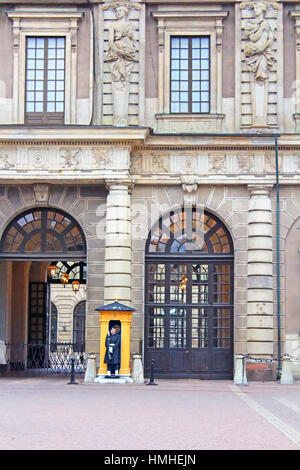 STOCKHOLM, Schweden - 17. Oktober 2013: Die königlichen Palast in Stockholm, die offizielle Residenz des Königs von Schweden Stockfoto