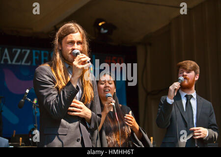 California State University Sacra, führen Emtp C-SUS Stimmen auf dem 59. Monterey Jazz Festival - 2016 Stockfoto