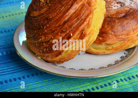 Frisches Gebäck Gogal aserbaidschanischen Essen Stockfoto